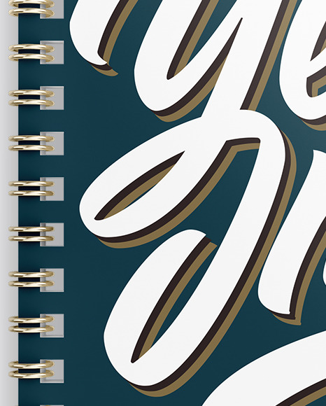Notebook With Metallic Writing Pen Mockup PSD #1