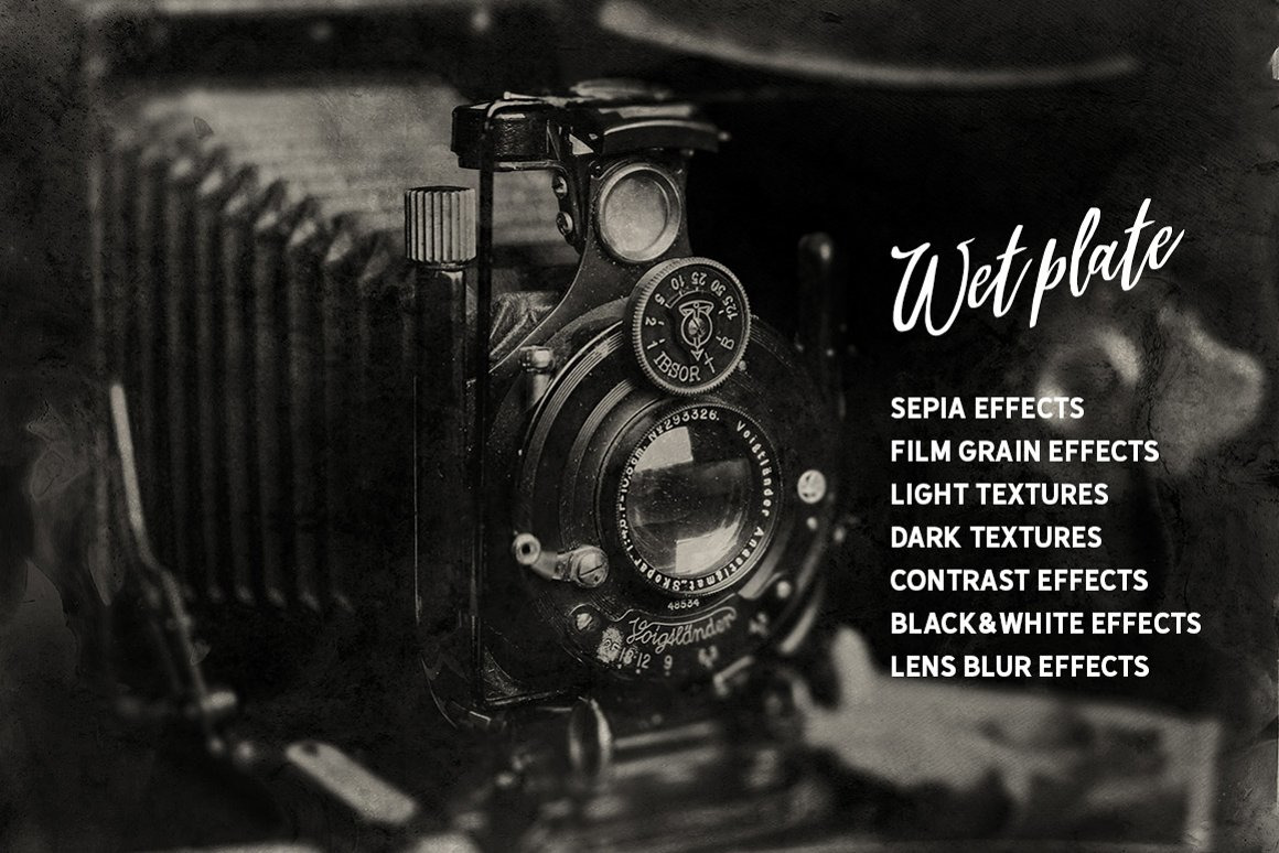 WET PLATE Template PRO on Yellow Images Creative Store