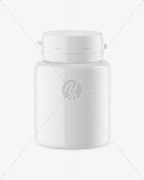 Glossy Plastic Jar Mockup PSD #3