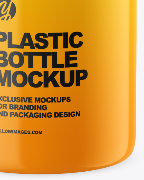 Glossy Plastic Jar Mockup PSD #1