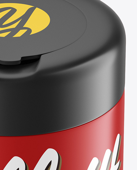 Download Matte Wet Wipes Jar Mockup in Jar Mockups on Yellow Images Object Mockups