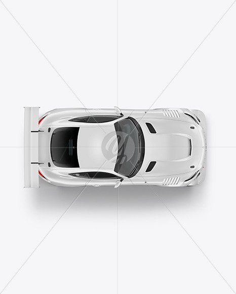 Sport Car Mockup Top View In Vehicle Mockups On Yellow Images Object Mockups