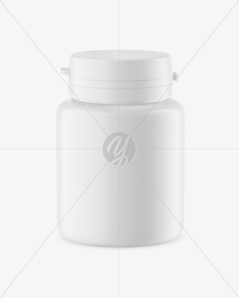 Matte Plastic Jar Mockup PSD #3