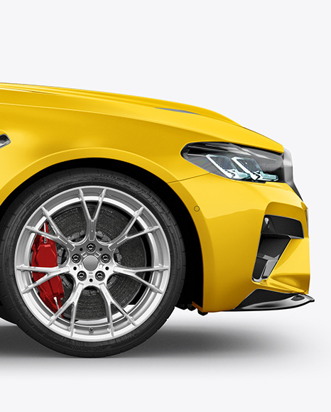 Executive Car Mockup   Side View PSD #6