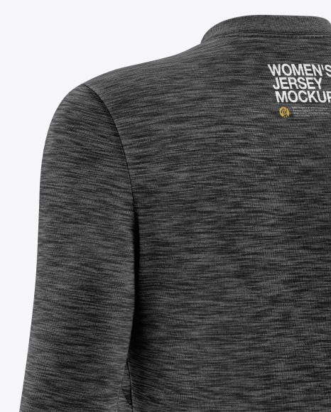 Melange Women’s Long Sleeve Jersey Mockup PSD #2