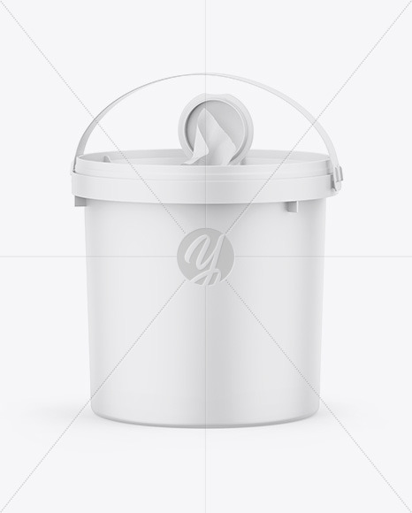 Matte Wipes Bucket Mockup