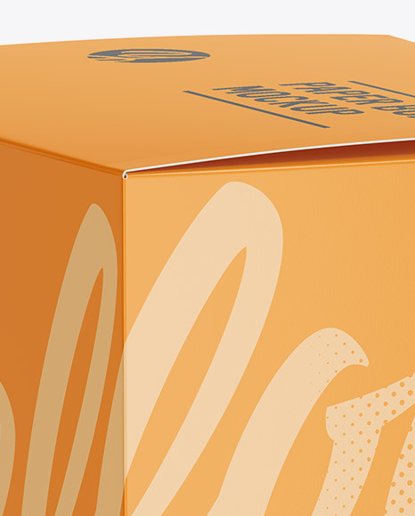 Paper Box Mockup   Halfside View PSD #2