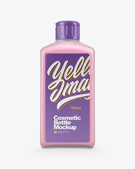 Frosted Cosmetic Bottle Mockup