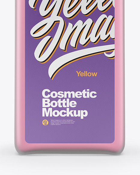 Frosted Cosmetic Bottle Mockup PSD #1