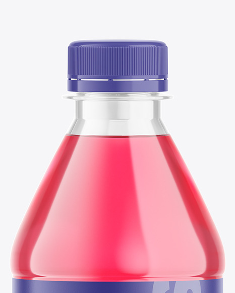 500ml Clear Plastic Drink Bottle Mockup PSD #1