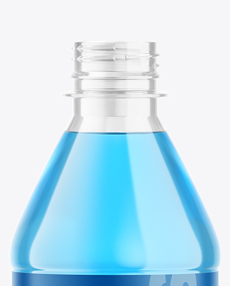 500ml Clear Plastic Drink Bottle Mockup PSD #6