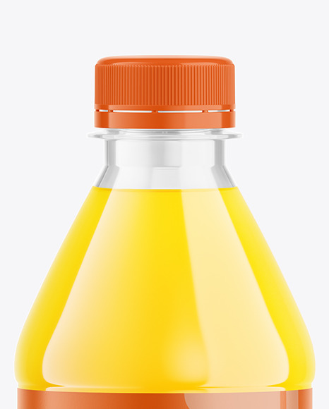 500ml Clear Plastic Drink Bottle Mockup PSD #1