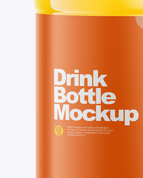 500ml Clear Plastic Drink Bottle Mockup PSD #5