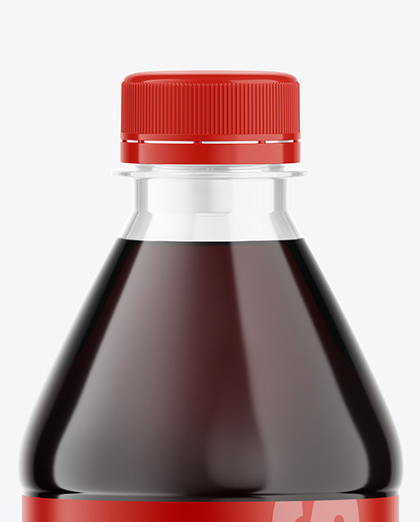 500ml Clear Plastic Drink Bottle Mockup PSD #1