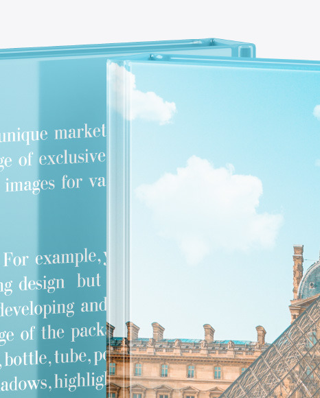 Two Hardcover Books w/ Glossy Covers Mockup