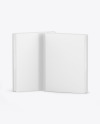Two Hardcover Books w/ Mattle Covers Mockup