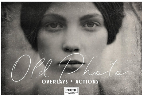 Old Photo Effect Overlays + Actions