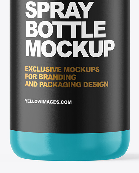 Glossy Spray Bottle Mockup PSD #7