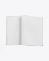 Two Hardcover Books w/ Fabric Covers Mockup