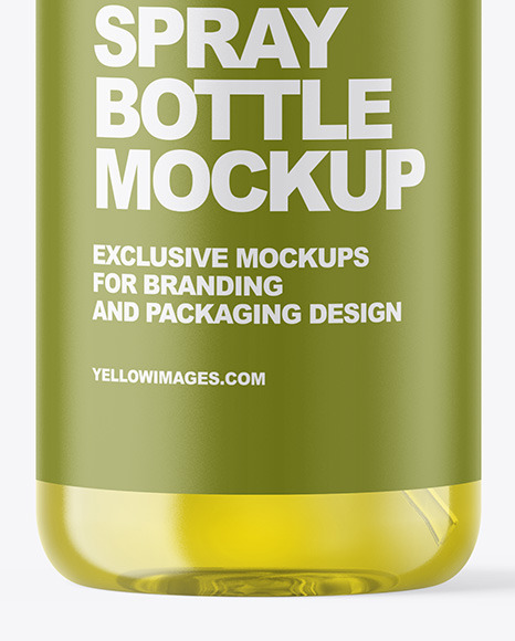 Color Liquid Spray Bottle Mockup PSD #6
