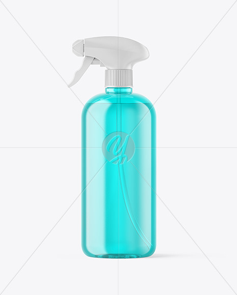 Color Plastic Spray Bottle Mockup