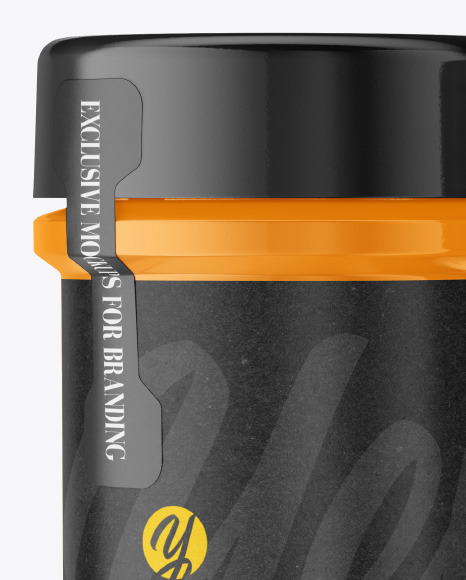 Two Glossy Spice Jars Mockup PSD #2