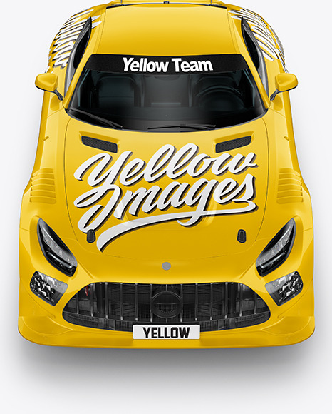 Sport Car Mockup - Front View