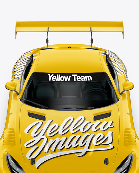 Sport Car Mockup   Front View PSD #2