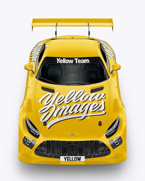 Sport Car Mockup   Front View PSD #6