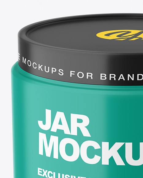 Matte Cosmetic Jar Mockup PSD #2