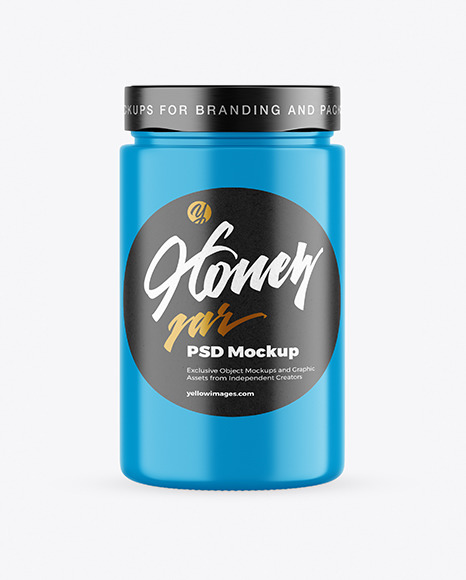 Glossy Honey Jar Mockup