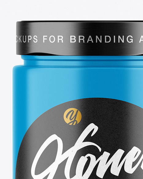 Glossy Honey Jar Mockup PSD #2