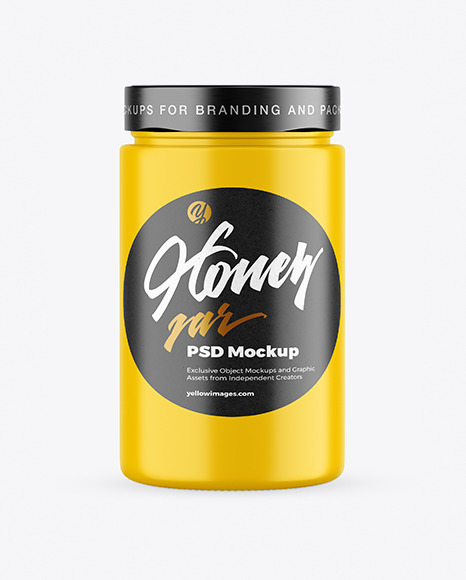Matte Honey Jar Mockup