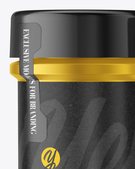 Two Metallic Spice Jars Mockup PSD #2