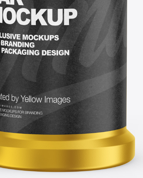 Two Metallic Spice Jars Mockup PSD #6