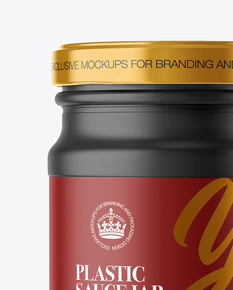 Plastic Sauce Jar Mockup PSD #5