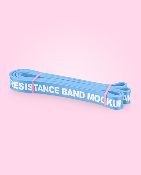 Matte Resistance Band Mockup PSD #2