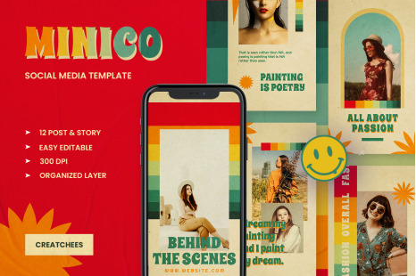 Minico Retro Instagram Template