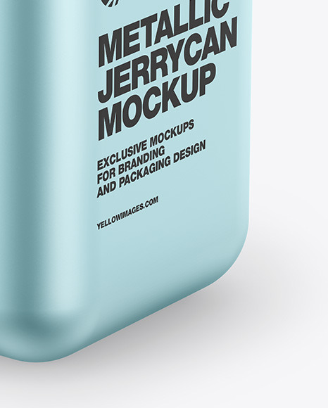 Metallic Jerrycan Mockup PSD #1