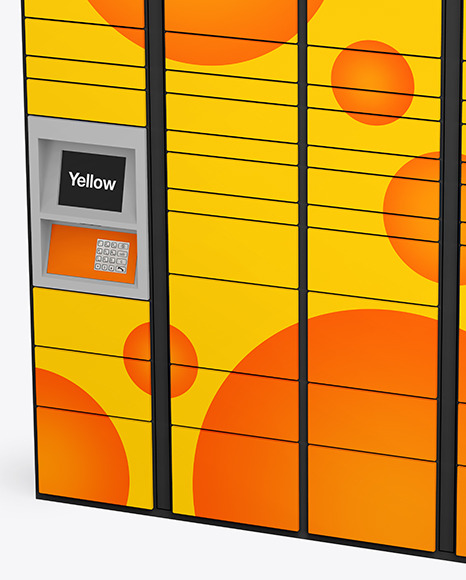 Pick Up Locker Mockup PSD #2
