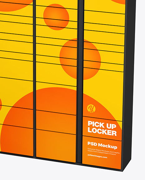 Pick Up Locker Mockup PSD #1