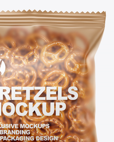 Matte Bag With Mini Pretzels Mockup PSD #2