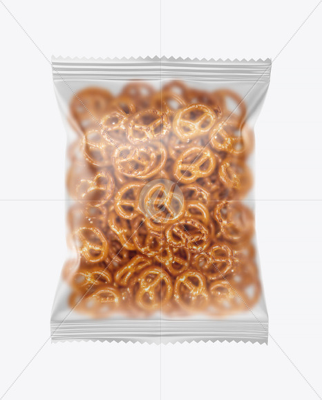 Download Matte Bag With Mini Pretzels Mockup In Bag Sack Mockups On Yellow Images Object Mockups