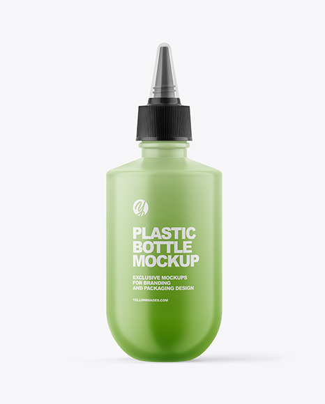 Matte Plastic Bottle Mockup PSD #2