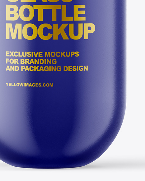 Frosted Glass Bottle Mockup PSD #6