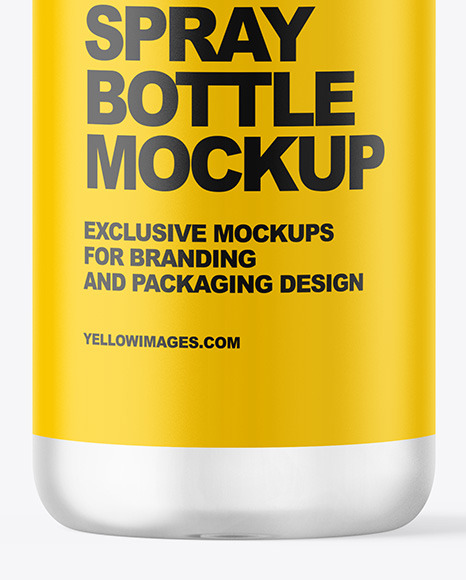 Frosted Spray Bottle Mockup PSD #6