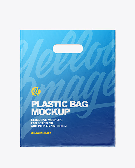 Plastic Carrier Bag Mockup PSD #4