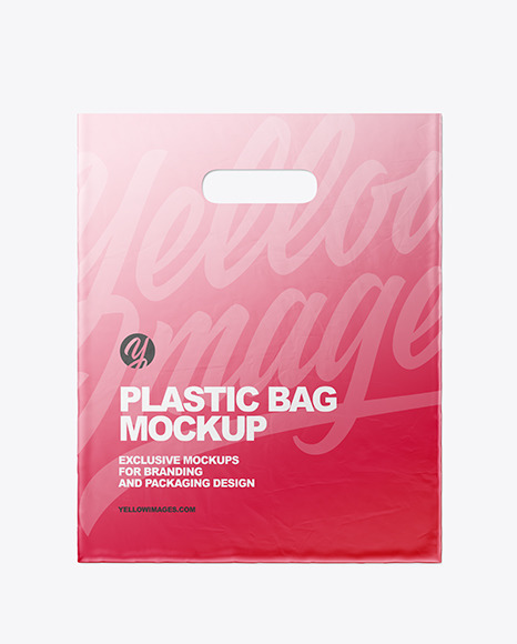 Plastic Carrier Bag Mockup PSD #2