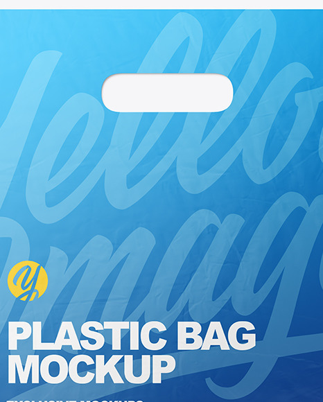 Download Plastic Carrier Bag Mockup In Bag Sack Mockups On Yellow Images Object Mockups