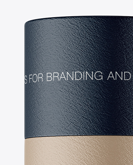 Textured Paper Tube Mockup PSD #2